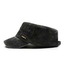 1pc Spring/Summer New Washed Retro Cap, Outdoor Casual Baseball Cap, Versatile Windproof Sunshade Flat Top Hat - A - View 8