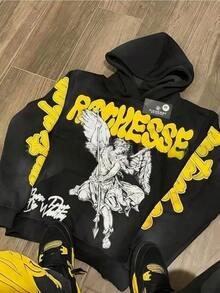 American Retro Street Zipper Cardigan Hoodie Men's and Women's Casual Loose Sweatshirt - Negro - Ver 2