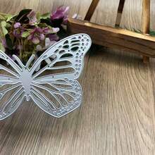 Tarjeta de felicitación con diseño de mariposa, troquelado de metal, plantilla de corte, estarcido y estampado en relieve para hacer tarjetas y scrapbooking - mc303 - Ver 5