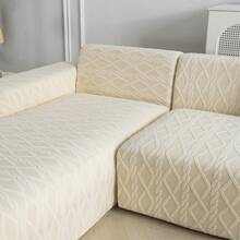 Thick Jacquard Sofa Cover, Stretch Sofa Slipcover, European And American Style, Suitable For 1/2/3/4 Seater Sofa, Ideal For Households With Pets, Elastic Bottom And Edges - Beige - View 12