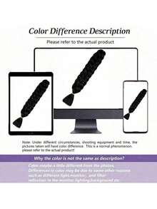 Women's Xpression Crochet Braided Hair, Large Braided Hair Kanekalon Synthetic Braiding Hair Extension, Suitable For Daily Wear - Multicolor - View 9