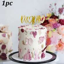 1pc/3pcs/6pcs Best Mom Gold & Pink Acrylic Cake Topper, Mother's Day Party Supplies - Multicolor - View 27