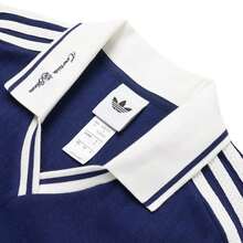 Adidas Women's POLO Long Sleeve, LS POLO W CC 2026 Spring New Vintage Collar Long Sleeve Sports Top KY5732 - Night Sky Blue - View 3