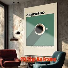 Plano 2D, Plano 2D [JIT] 1 pieza, Pinturas en lienzo sin marco, Una taza de café con texto, Pósters e impresiones, Sala de estar, Decoración de oficina, Arte de pared, Dormitorio, Escuela, Cafetería, Abstracto, Decoración del hogar, Regalo perfecto de cumpleaños, Regalo festivo, Feliz Año Nuevo, Día - Sin marco - Ver 2