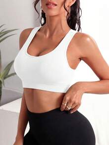 4pcs/Set Sports Bra For Women ,Sport Bra Women Casual Sports Racerback Bras ,Seamless Design, High-Impact Support,Fitness Yoga Workout Tank Tops For Outdoor Running - 彩色 - 查看 5