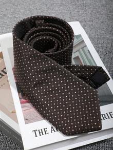 男士休闲百搭波点领带一条，适合大学、婚礼等场合穿着 - 彩色 - 查看 4
