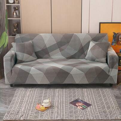 1 tấm bọc ghế sofa co giãn, bọc ghế sofa toàn diện bằng sợi polyester, bọc ghế sofa dệt kim bằng lụa sữa, phù hợp cho mọi mùa.