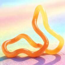 彩虹电镀金属手指减压训练器，炫彩金属慢回弹挤压玩具，成人专注力训练及焦虑缓解手部锻炼工具，适用于办公室减压/学习辅助/习惯管理/桌面玩具 - 彩色 - 查看 15