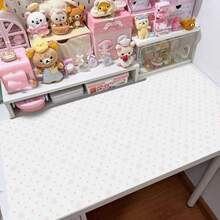 Cute Pink Polka Dot Pu Leather Mousepad Office Desk Mat Mouse Pad Computer Speed Type Carpet Mat Player Laptop Keyboard Cartoon WBVR - 查看 5