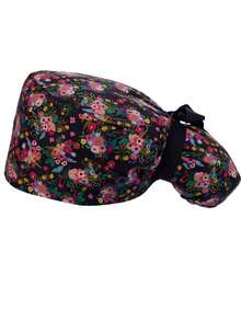 Adjustable Women's Surgical Cap, Ponytail Surgical Cap With Button And Ribbon Tie, Suitable For Nurses On Valentine's Day - Multicolor - View 13