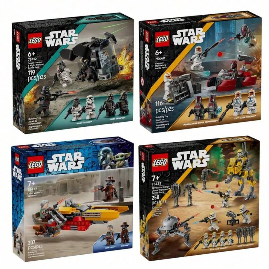 LEGO 星球大战积木:男孩女孩拼搭玩具套装,儿童角色扮演套装,适合7岁以上儿童,生日礼物 - 彩色 - 查看 1