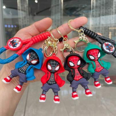 DOBBLE Móc khóa hình nhân vật hoạt hình 3D mới về, dùng để treo túi xách/xe hơi, quà tặng nhỏ xinh, thích hợp cho các dịp lễ hội gia đình, lễ hội hóa trang, ngày Valentine, quà tặng tiệc tùng.