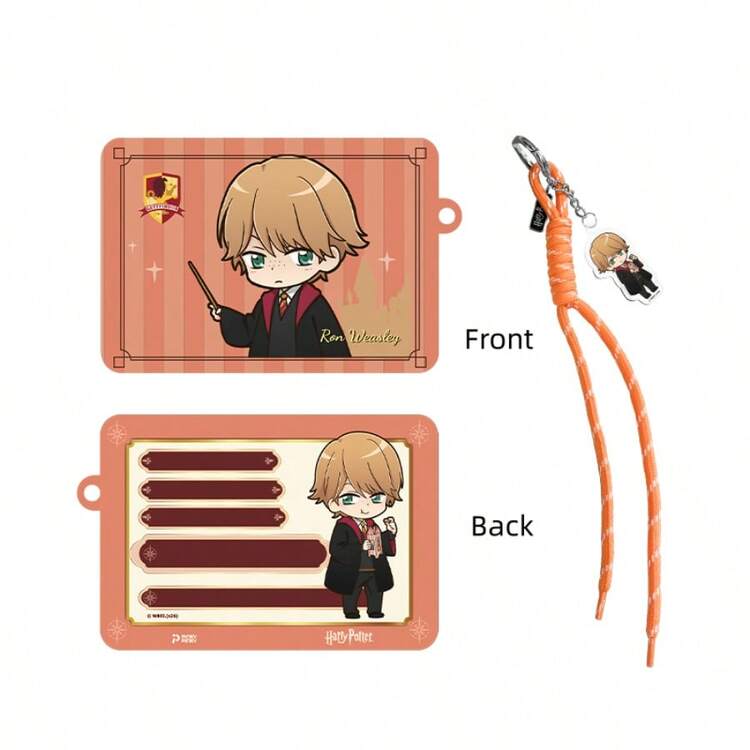 Harry Potter Girl's Card Holder ID Card Protective Cover Hogwarts Academy Style Hermione Professor Snape Cartoon Character Pattern Multifunctional Card Bag Accessory Keychain - Multicolor - View 12