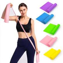 TPE Stretch Resistance Band, Rubber Fitness Band, Yoga Elastic Flat Band, Exercise Training Band - Resistance Plate - View 1