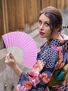 10pcs/Set Summer Essential Simple Paper Folding Fans, White And Colorful Styles, Portable Hand Held Fans Suitable For Weddings, Parties, Christening Ceremony Bride Gifts, DIY Decor And Photography Props,Festival,Accessories - Multicolor - View 5
