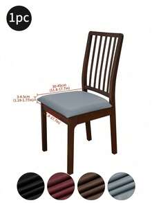 1pc/4pcs Solid Color Elastic Waterproof PU Seat Cover, Removable Anti-Dirty Anti-Scratch Protective Cover With Elastic Band, Suitable For Restaurants, Hotels, Home Furniture - Multicolor - View 15