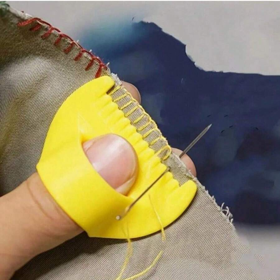 12/5pcs Easy Sewing Tool - Plastic Edge Sewing Guide With 4mm And 3mm Spacing, Ergonomic Handle And Smooth Surface For Precise Hand Sewing - DIY Sewing Accessories For Beginners And Advanced, Suitable For Fabric, Quilting, Garment Repair, Advanced Hand Aid | Precision Stitching Device | Plastic Tools, Sewing Accessories - A - View 1