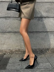 1 đôi quần tất mỏng màu mơ, ôm sát, hoàn hảo cho các lễ hội âm nhạc, ngày Valentine, đám cưới và mùa xuân hè. - Màu be - Xem 6