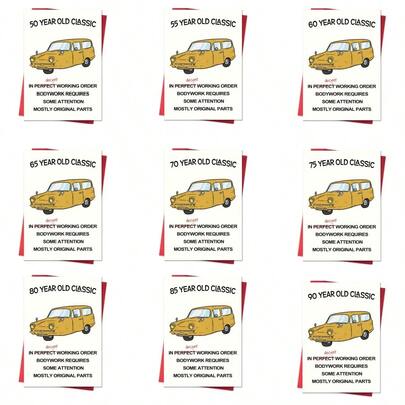 Bộ 1 thiệp chúc mừng sinh nhật hài hước, quà tặng và trang trí sinh nhật dành cho cả nam và nữ, phù hợp để gửi lời chúc sinh nhật đến chồng, vợ, bố, mẹ, anh chị em, bạn bè, đồng nghiệp.