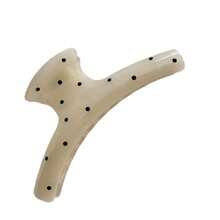Korean Large-Sized Acrylic Shark Bone Hair Clip French Polka Dot Arc-Shaped Back-Of-The-Head Hair Claw Clip Women's Hair Accessory - 彩色 - 查看 8