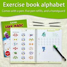 2pcs/Set English Number Groove Practice Notebook Set, Thick Paper Minimalist Practical Primer Teaching, Daily Writing Focus Training Self-Study English Learners Stationery, Ideal Back-To-School Gift, Hot Selling In Spring - Multicolor - View 1