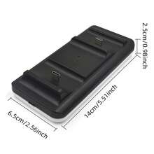 Estación de carga dual para controlador P5, cargador rápido de 2H con protección contra sobrecarga, entrada Tipo-C, diseño antideslizante, compatible con 5 controladores DualSense - Ver 10