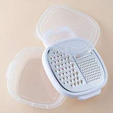 1pc Multi-Function Grater, Stainless Steel Large Kitchen Slicer, Storage Style Peeler With Box - Multicolor - View 6