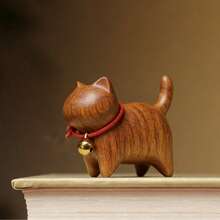 1个手工木制猫形笔筒 - 高品质木质桌面收纳架，可爱猫咪造型文具架，适用于家庭办公室、艺术工作室、书桌装饰，创意设计，匠心工艺 - A - 查看 10