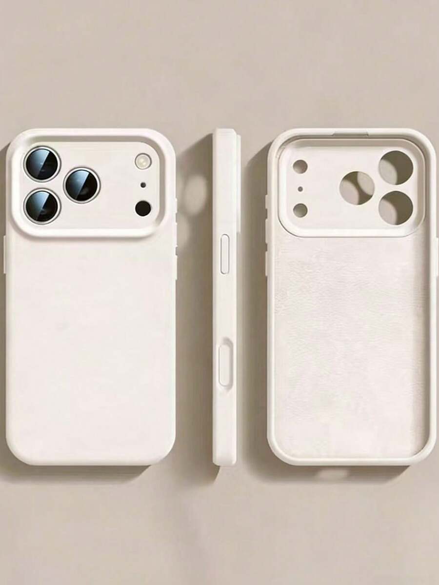 高品质液态硅胶手机壳，兼容 17 Pro Max、17 Pro、17 Air、17、16、15、14、13、12、11 Pro Max Plus，触感柔软，防震保护套 - 古董白 - 查看 1