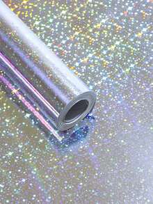1 Roll Holographic Gift Wrapping Paper With Shimmering Starry Sky Pattern, Suitable For Birthday, Wedding, Mother's Day, Graduation And Other Occasions - Multicolor - View 9
