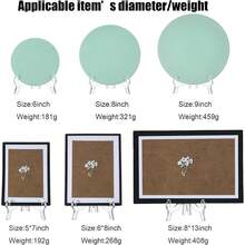 1pc Transparent Acrylic Photo Frame Stand - Multi-Functional Display Rack, Made Of High-Quality Transparent Acrylic Material, Minimalist Style, Smooth Edges, Flat Back, Stable Support, Suitable For Displaying Photos, Paintings, Artworks, Applicable For Bedroom Decor, Living Room Decor - A - View 6