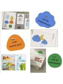 6 piezas de notas adhesivas lindas. Serie biológica de caramelos. Memorándum creativo de dibujos animados removible. 6 estilos mezclados al azar. Temporada de regreso a la escuela. Regalo de apertura escolar. Herramienta de memorándum y toma de notas para el estudio. Para organizar archivos y tomar notas. - Como se muestra en la figura - Ver 4