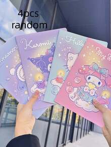 【SANRIO系列畅销产品】SANRIO B5随机1本/4本学生文具笔记本，横线便签本，课堂笔记本，可爱美观图案，适合作为学生奖品、生日礼物、返校礼物、圣诞节礼物、万圣节礼物【正版授权】 - 多色 - 查看 13