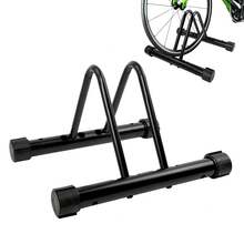 Adjustable Bike Bicycle Parking Floor Rack Stand - Black - View 3