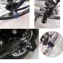 2Pcs Rear Seat Footrest Mounted On Back Wheel Bike Pedals Folding Footboard Cycling Accessories Non-Slip Design - Multicolor - View 8