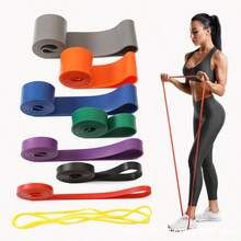 Resistance Bands For Fitness, Home Gym Workout Equipment, Muscle Training Elastic Bands - Multicolor - View 2