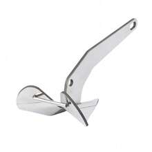 Ancla de barco actualizada, ancla tipo delta de acero inoxidable 316, ancla triangular de alta resistencia disponible en 11lbs / 17lbs / 22lbs, diseño de ala para pontones y barcos de pesca. - 22 libras - Ver 11