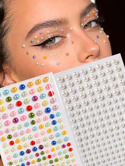 STARTTOOS 2 viên đá trang trí 3D nhiều màu sắc, lấp lánh, thích hợp để trang trí khóe mắt/móng tay/mặt, phù hợp cho lễ hội âm nhạc, lễ hội hóa trang, ngày Valentine, tiệc Y2K, trang trí hàng ngày, tiệc trang điểm, dạ hội, có thể dùng cho tóc, mắt, mặt, cơ thể.