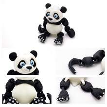 3D Printed Panda Toy, Multi-Color, Portable And Compact, Suitable For Home And Office Desk Decor, Ideal Gift For Halloween, Thanksgiving, Christmas And Daily Life - Panda - View 5