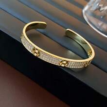 1件/2件装金手镯，优雅高端，适合日常佩戴、约会、派对和送礼。 - 手鐲 - 查看 4