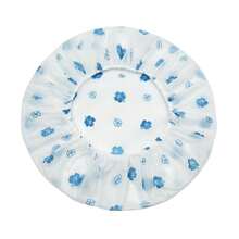 20/15/8/5/3/1pc Waterproof Reusable Shower Cap Set - Thickened, Random Color Patterns | Salon & Home Bathing Essential, Ladies Hair Care Shower Cap - Basic model - View 3