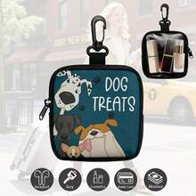 Bolsa para premios de entrenamiento de perros de cruzada - Bolsa portátil de poliéster para aperitivos de mascotas con cierre de cremallera - Multicolor - Ver 3