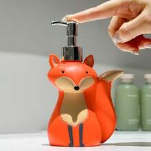 1pc Cute Fox Shaped Soap Dispenser, Creative Cartoon Hand Wash Bottle, Bathroom Lotion Refillable Container, Home Decor - Fox-shaped Refill Bottles - View 13