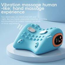 Neck Massager With Cervical Traction, Ergonomic Neck Pain Relief Device, Portable Neck Relaxer For Home & Office, Lightweight Neck Support Massager - 1 - 查看 3