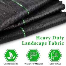 Durable Anti-Seepage UV-Resistant Isolation Ground Cloth, Suitable For Garden, Lawn, Yard, Flower Bed, Driveway, Heavy-Duty Ground Cover - A - View 9