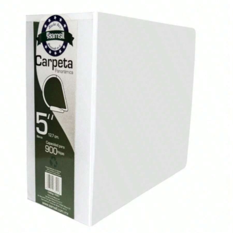Carpeta Arillo 5 D Blanca Panoramica - 5 Pulgada - Ver 1