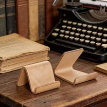 1 cái giá đỡ điện thoại bằng gỗ tối giản, giá đỡ điện thoại di động bằng tre di động để bàn, giá đỡ điện thoại thông minh đa năng cho iPhone, giá đỡ máy tính bảng ổn định cho văn phòng tại nhà, giá đỡ điện thoại bằng gỗ dễ thương để gọi video xem phim, đế điện thoại để bàn làm quà tặng cho bạn bè và gia đình - Nhiều màu - Xem 2