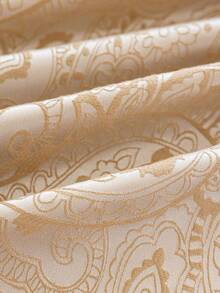 1pc Pearlescent Paisley Embossed Water-Resistant Tablecloth, Luxurious Palace Style Pearlescent Tablecloth, Available In Multiple Sizes, Suitable For All Seasons, Living Room, Dining Room, Party, Wedding, Table Decor, Home Decor, Wedding Decor, Dining Table Decor, Table Cloth, Rectangle White Table Cloth - Champagne - View 9