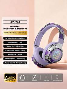 Yue Cui 无线蓝牙耳机，游戏耳机，蓝牙耳塞，350mAh大容量无线耳机，超长续航，黑色、白色和紫色可选，增强低音带来卓越音质，兼容安卓/iOS系统，适用于办公、游戏、健身、旅行、休闲和摄影，是毕业或节日礼物的绝佳选择。 - 彩色 - 查看 14