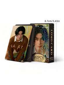 Bộ 92 thẻ hội người hâm mộ Triệu Ân Quang (60 thẻ + 32 sticker), thẻ LOMO hai mặt, bưu thiếp, bookmark, quà tặng ngày lễ và Giáng sinh. - Bộ - Xem 3